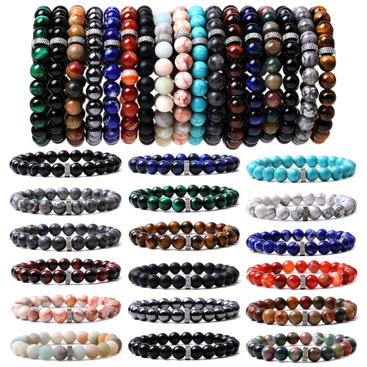 Bracelet en Pierres Naturelles Turquoise - Élégance et Bien-être